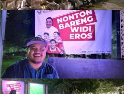 Ratusan Penonton Nobar di Taman Sari Pangkalpinang, Widi Eros Ajak Tetap Bela Timnas U23 di Laga Berikutnya